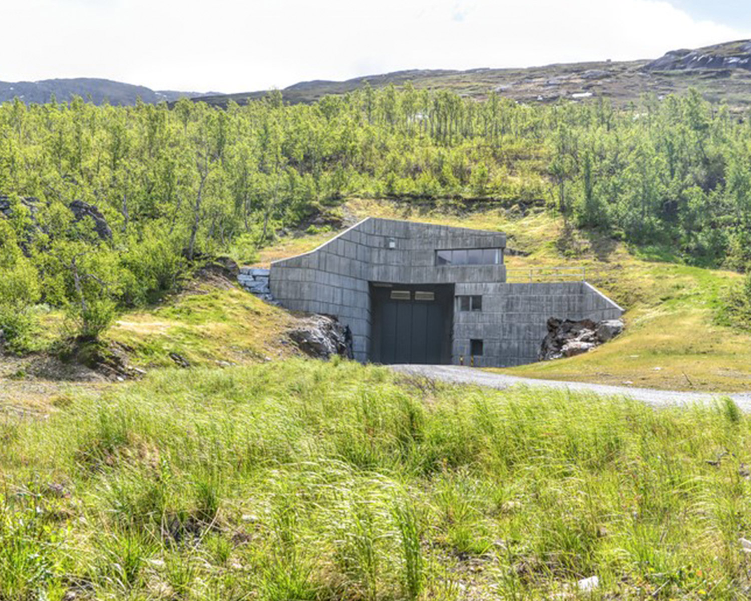 Entry portal at Kjensvatn power plant